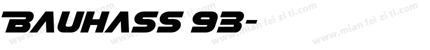 Bauhass 93字体转换